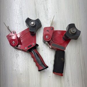 3M Scotch Brand Red and Black Packing Tape Dispensers